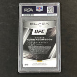 2021 Panini Chronicles Black #106 Khabib Nurmagomedov Signed Card AUTO PSA Slabbed