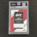 2021 Panini Chronicles Elite #146 Khabib Nurmagomedov Signed Card AUTO PSA Slabbed