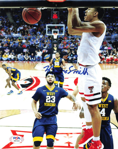 ZHAIRE SMITH signed 8x10 photo PSA/DNA Texas Tech Autographed