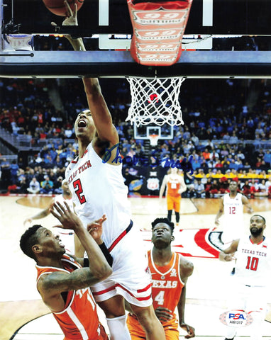 ZHAIRE SMITH signed 8x10 photo PSA/DNA Texas Tech Autographed