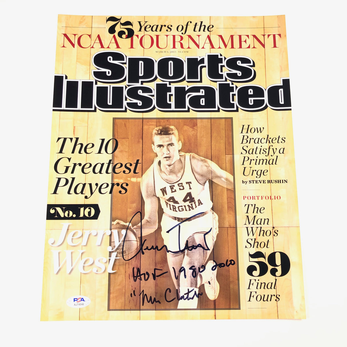 JERRY WEST Los Angeles Lakers signed 11X14 photo The Logo