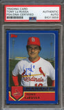 2003 Topps #288 Tony La Russa Signed Card Auto PSA Slabbed
