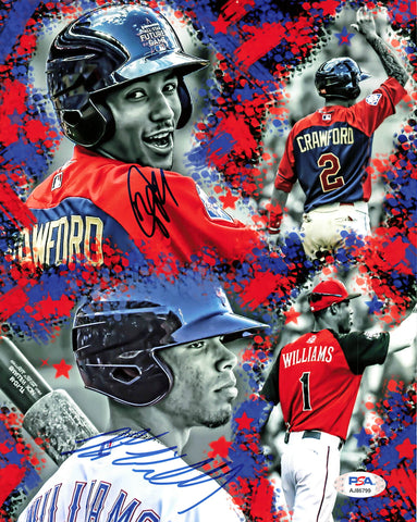 Nick Williams J.P. CRAWFORD signed 8x10 photo PSA/DNA Philadelphia Phillies Autographed