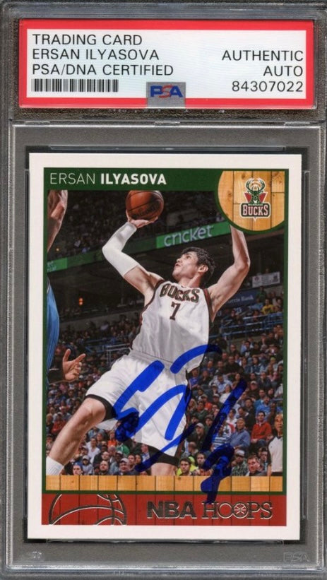 2013-14 NBA Hoops #102 Ersan Ilyasova Signed Card AUTO PSA Slabbed – Golden  State Memorabilia