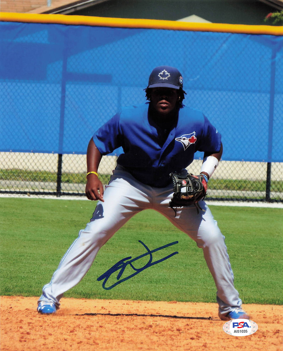 Vladimir Guerrero Sr. & Vladimir Guerrero Jr. Signed 8x10 Photo (PSA)