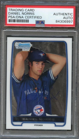 2012 Bowman Chrome #BCP110 Daniel Norris Signed Card PSA Slabbed Auto