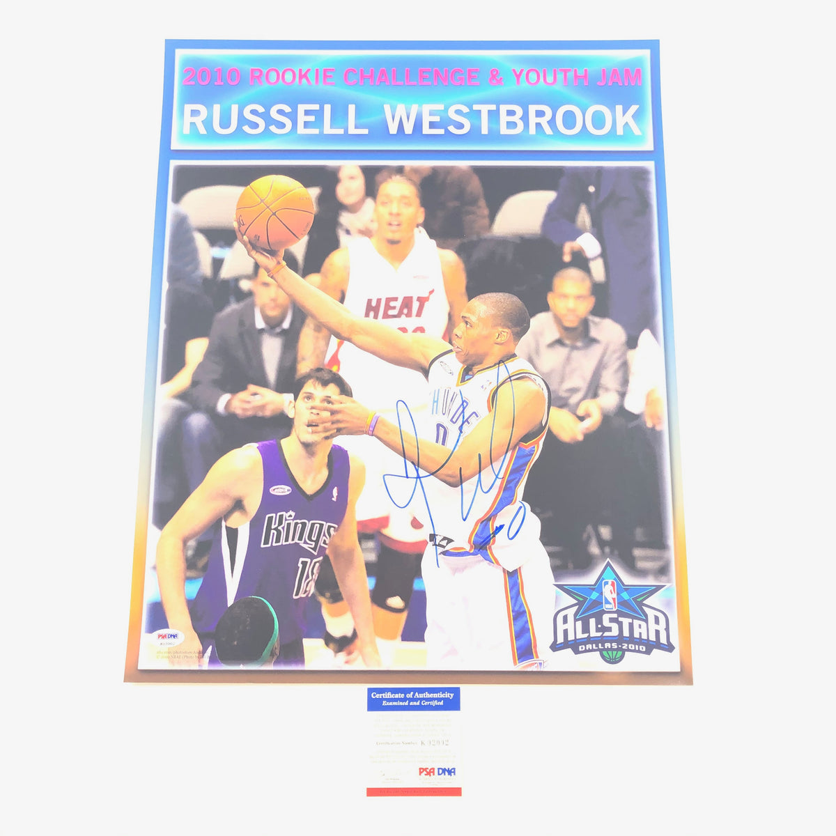 Russell Westbrook Signed 16x20 Photo PSA/DNA Oklahoma City Thunder Aut ...