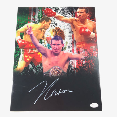 Julio Cesar Chavez signed 11x14 photo JSA Boxer Autographed