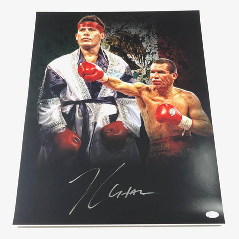 Julio Cesar Chavez signed 16x20 photo JSA Boxer Autographed