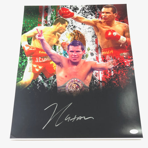 Julio Cesar Chavez signed 16x20 photo JSA Boxer Autographed