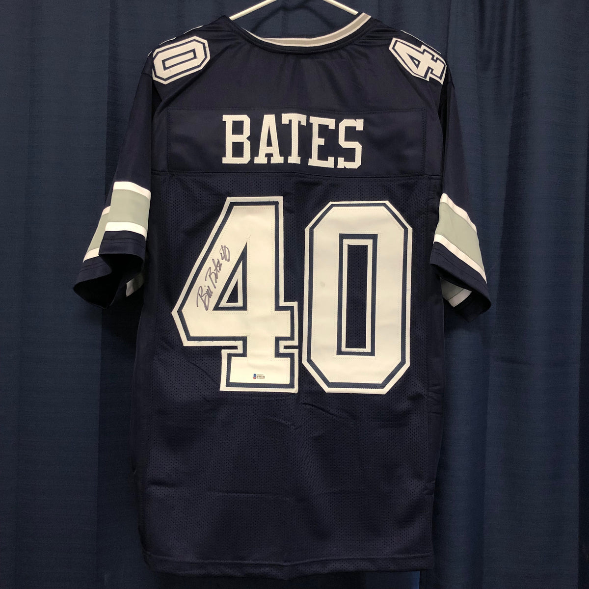 Signed bill good bates jersey Beckett authentication