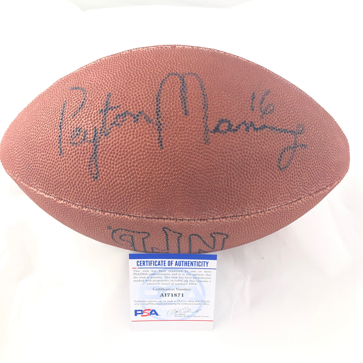 Peyton Manning PSA/DNA Authenticated Autographed Signed Photo