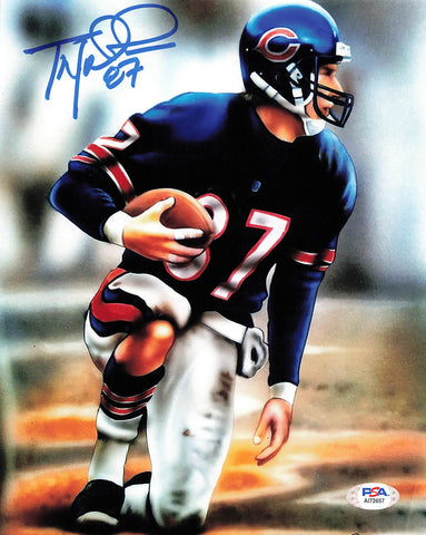 Tom Waddle Signed 8x10 photo PSA/DNA Chicago Bears Autographed