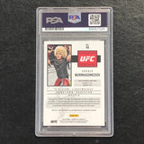 2021 Panini Score #98 Khabib Nurmagomedov Signed Card AUTO PSA Slabbed