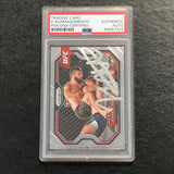 2021 Panini Prizm UFC #181 Khabib Nurmagomedov Signed Card AUTO PSA Slabbed