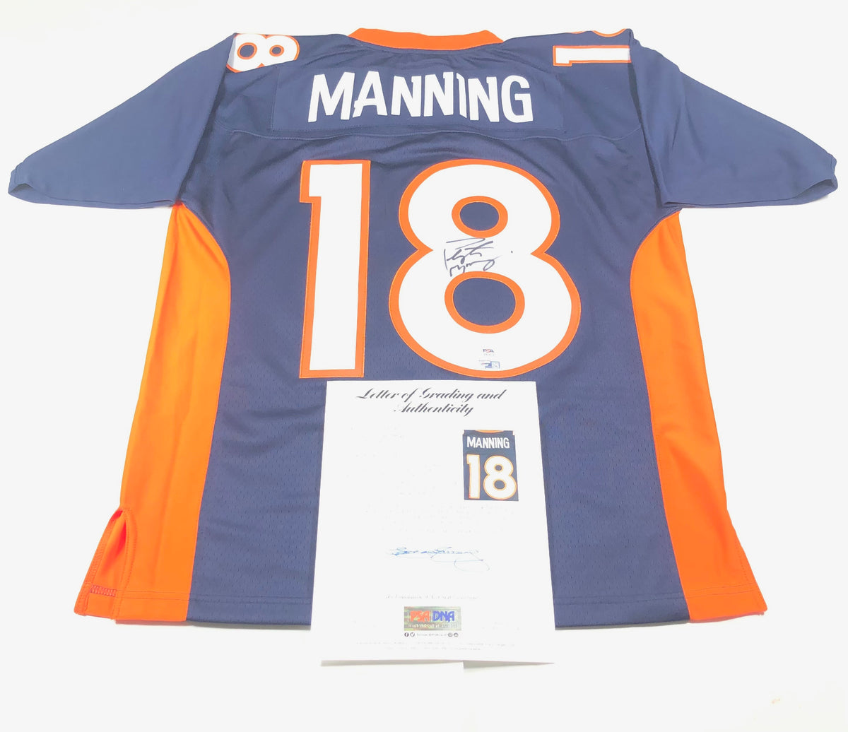 Peyton Manning Autographed Broncos Jersey PSA DNA Authenticated – Republic  Jewelry & Collectibles