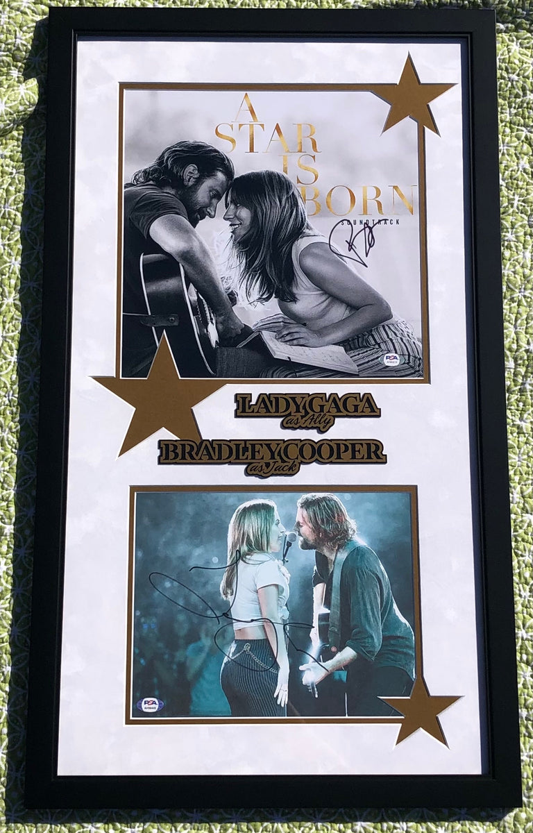 Lady Gaga Bradley Cooper Signed A Star Is Born Framed Photo PSA Autogr –  Golden State Memorabilia