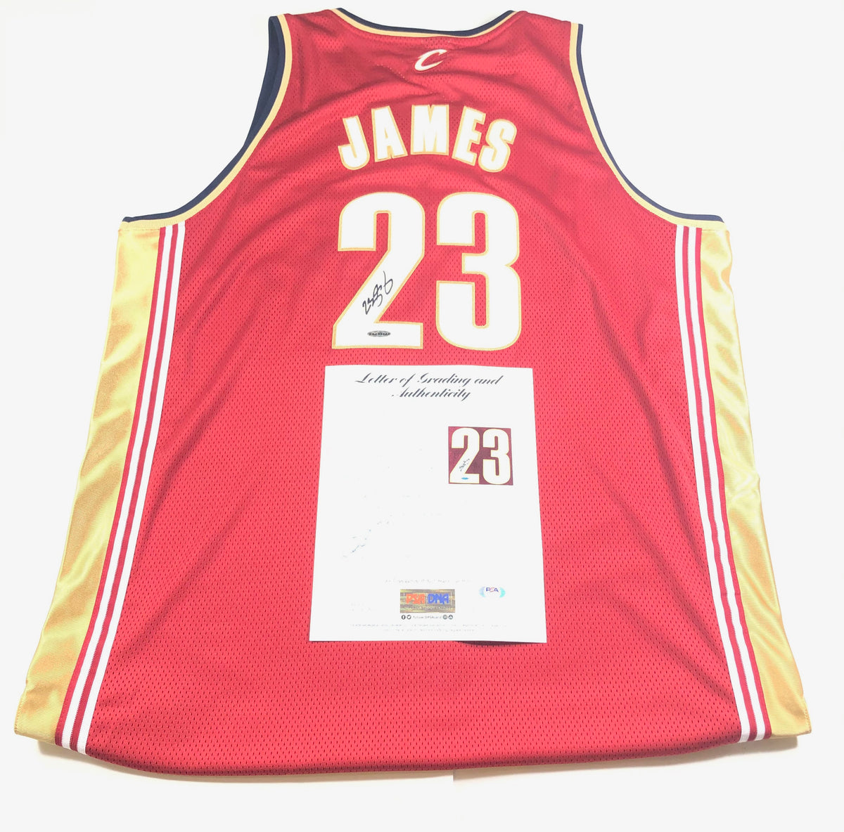 Lebron James Autographed Cleveland Cavaliers Basketball Jersey - PSA LOA &  UDA Hologram