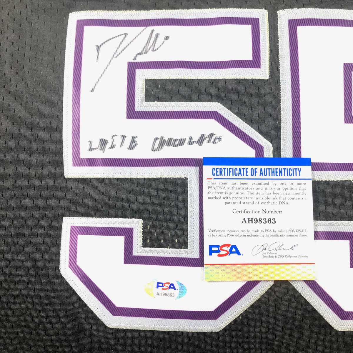 Jason Williams signed jersey PSA/DNA Sacramento Kings 