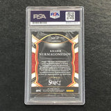 2021 Panini Select #47 Khabib Nurmagomedov Signed Card AUTO PSA Slabbed
