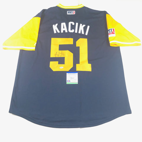 Freddy Peralta signed jersey PSA/DNA Milwaukee Brewers Autographed