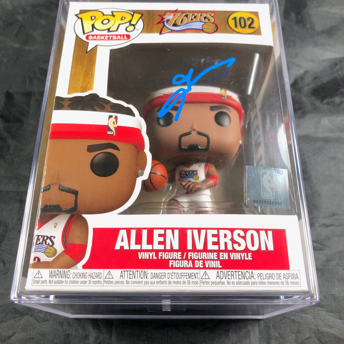 Allen Iverson 76ers Signed Autographed Funko Pop Figurine PSA/DNA 2024 HOF NBA 102