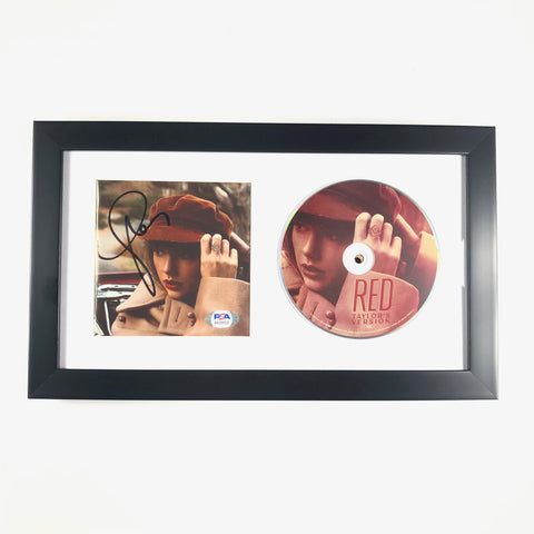 Taylor Swift Signed CD Cover Framed PSA/DNA RED Autographed
