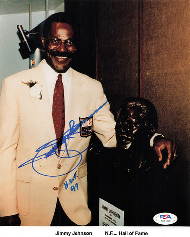 Jimmy Johnson signed 8x10 photo PSA/DNA San Francisco 49ers Autographed