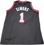 Anfernee Simons signed jersey PSA/DNA Portland Trail Blazers Autographed Black