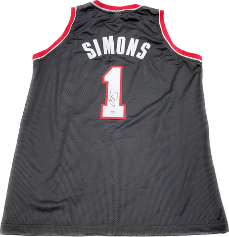 Anfernee Simons signed jersey PSA/DNA Portland Trail Blazers Autographed Black
