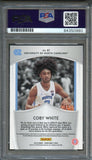 2019-20 Prizm Draft Picks #61 Coby White Signed Card AUTO PSA Slabbed Heat