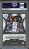 2019 PRIZM DRAFT PICKS #70 Coby White Signed Card AUTO PSA Slabbed Heat RC