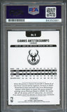 2017 NBA HOOPS #9 Giannis Antetokounmpo Signed Card AUTO PSA Slabbed