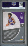 2017-18 NBA Hoops #5 De'Aaron Fox Signed Auto Slabbed PSA RC