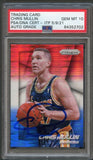 2014-15 Prizm RED WHITE and BLUE #244 Chris Mullin Signed Card AUTO Grade 10 PSA Slabbed Warriors