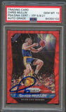 2015-16 PRIZM RUBY RED WAVE #273 Chris Mullin Signed Card AUTO Grade 10 PSA Slabbed Warriors