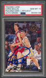 1994-95 Topps Stadium Club #69 Chris Mullin Signed Card AUTO Grade 10 PSA Slabbed Warriors