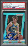 2013-14 Prizm Light Be Die-Cut #256 Chris Mullin Signed Card AUTO Grade 10 PSA Slabbed Warriors