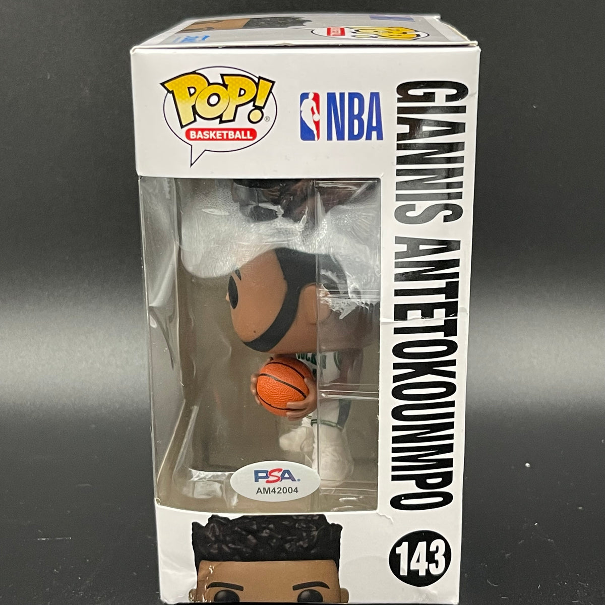 Giannis Antetokounmpo Autographed Prizm Edition Vinyl Funko Pop