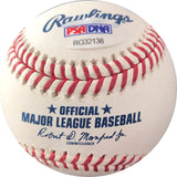 Wander Franco signed baseball PSA/DNA Tampa Bay Rays autographed