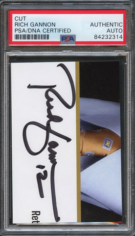 Rich Gannon Signed Cut PSA/DNA Slabbed Autographed Oakland Raiders