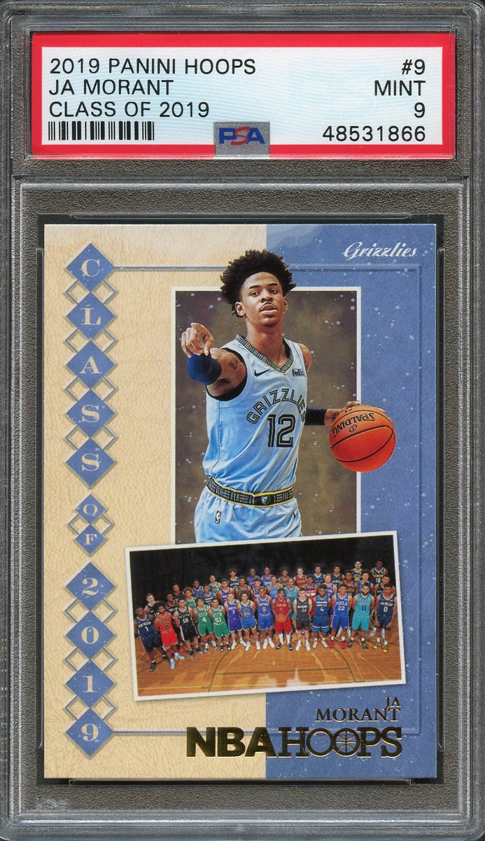  2021 Panini NBA Hoops Ja Morant Game Worn Jersey Card