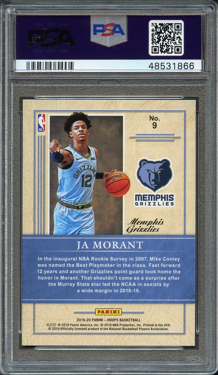 Ja Morant Framed Signed Jersey PSA/DNA Autographed Murray State Grizzl