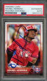 2015 TOPPS #687 ODUBEL HERRERA Signed Card PSA Slabbed Auto RC Phillies