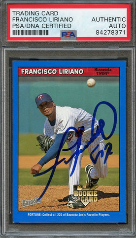 2006 Topps Bazooka #206 Francisco Liriano Signed Card PSA Slabbed Auto Twins RC