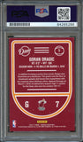 2016 Panini Dimes #7 Goran Dragic Signed Card AUTO PSA/DNA Slabbed Heat