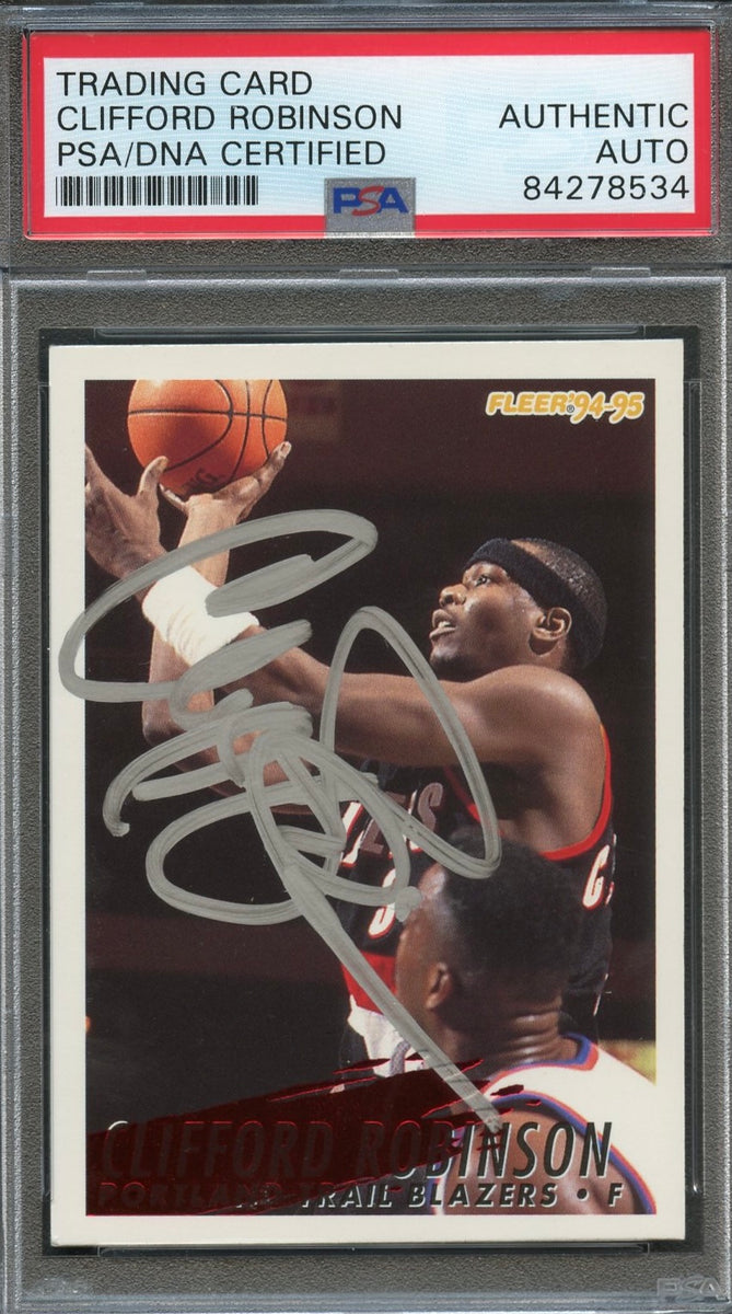 1994 Fleer #188 Clifford Robinson Signed Card AUTO PSA Slabbed