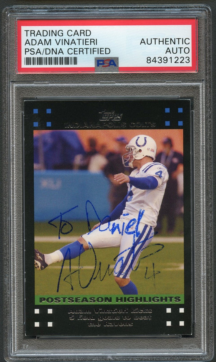 Tom Brady/troy Brown/adam Vinatieri Triple Autograph Signed 