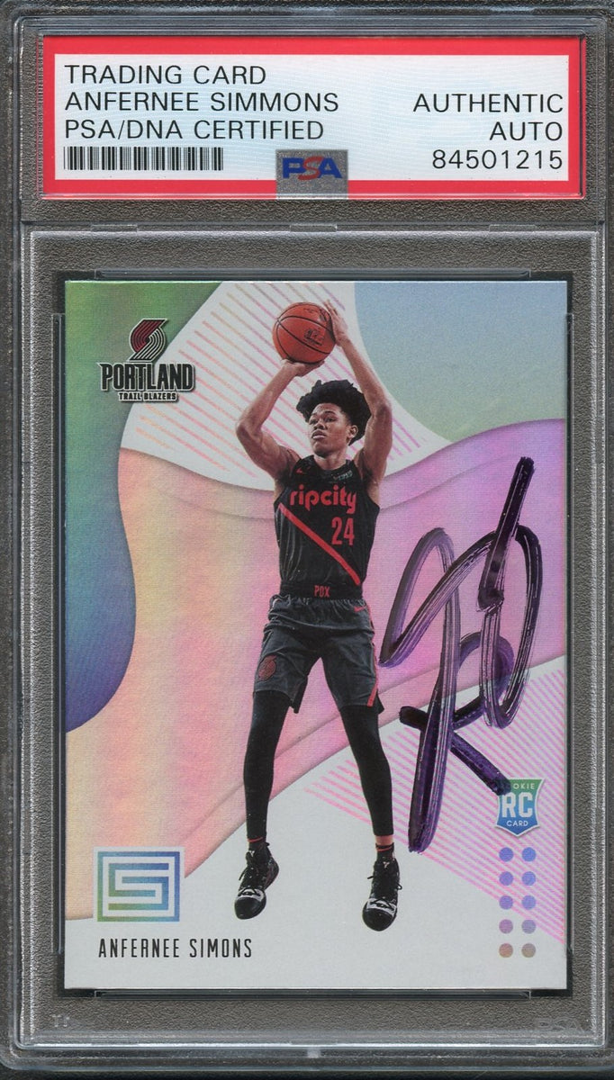 2018-19 Panini Status #140 ANFERNEE SIMONS Signed Rookie Card AUTO