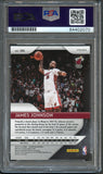2018-19 Panini Prizm #186 James Johnson Signed Card AUTO PSA/DNA Slabbed Heat
